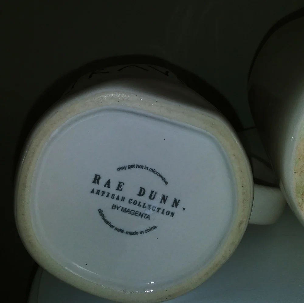 Rae Dunn Mugs 4 set collectibles‎ coffee tea cream